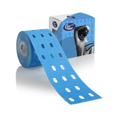 CureTape Punch 5 cm x 5 m kineziologický tejp modrý