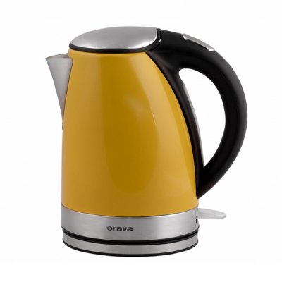 Orava Nerezová varná konvice 1,7 l, žlutá