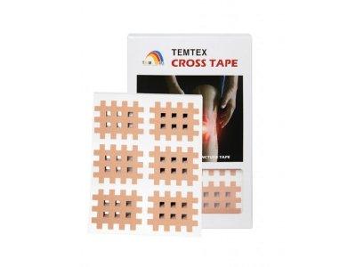 TEMTEX Cross Tape, béžový Rozměry: 3,6 cm x 2,8 cm - 120 ks