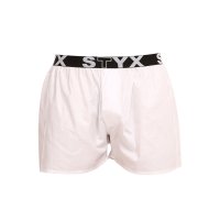 Styx Pánské trenky sportovní guma bílé (B1061) S