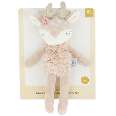 Bieco Textilní hračka jelínek Ella s chrastítkem