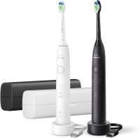 Philips Sonicare 5500 HX7119/01 sonické zubní kartáčky 1+1 ks bílý+černý Philips Sonicare 5500 HX7119/01 sonické zubní kartáčky 1+1 ks bílý+černý