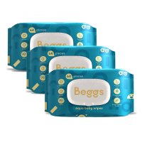 Beggs vlhčené splachovatelné ubrousky 3 x 64 ks Beggs vlhčené splachovatelné ubrousky 3 x 64 ks