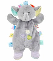 TULIMI Plyšová edukační hračka Slon, 17 cm, šedá