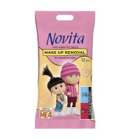 Novita For Teens Vlhčené odličovací ubrousky s motivem Minion 12 ks