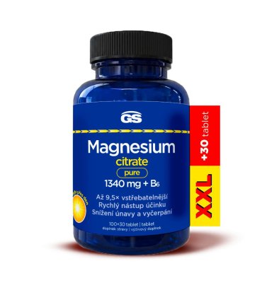 GS Magnesium citrate pure 1340 mg + B6 130 tablet