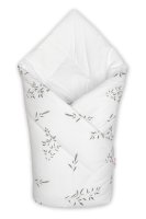 Baby Nellys Kojenecká zavinovačka Klasik Louka, bílá