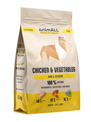animALL Chicken&Vegetables granule pro psy 3 kg