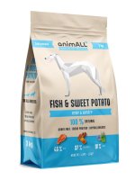 animALL Fish & Sweet Potato granule pro psy 3 kg
