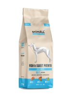 animALL Fish & Sweet Potato granule pro psy 12 kg