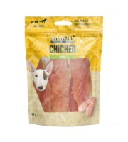 animALL Měkké kuřecí jerky pamlsky pro psy 250 g