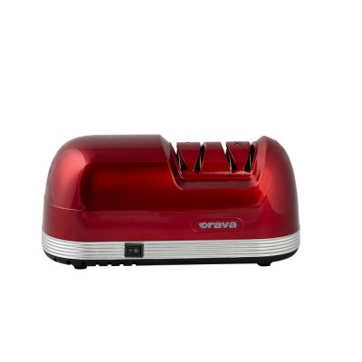 Orava Elektrický brousek nožů, červený