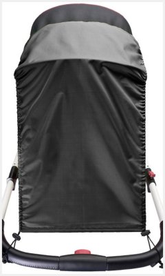 Caretero Sluneční clona, stříška na kočárek - černá