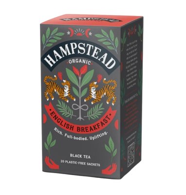 Hampstead Tea BIO Černý čaj English Breakfast 20x2,25 g