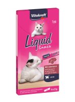Vitakraft Cat Liquid Snack játrovka a biotin 6x15 g