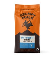 Grumpy Mule BIO SCA 83 Arabica mletá káva bez kofeinu 200 g
