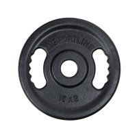 inSPORTline Litinový olympijský kotouč  Castblack OL 15 kg 50 mm
