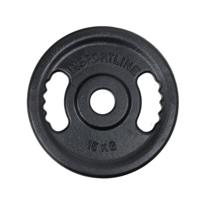 inSPORTline Litinový olympijský kotouč  Castblack OL 15 kg 50 mm