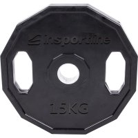 inSPORTline Pogumovaný olympijský kotouč  Ruberton 15 kg 50 mm