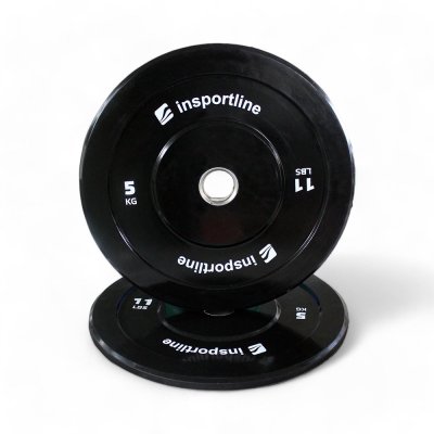 inSPORTline Gumový kotouč  Bumper Plate Lite 5 kg 50 mm