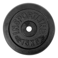 inSPORTline Litinové závaží  Castblack 15 kg 30mm
