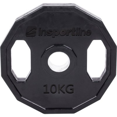 inSPORTline Pogumovaný olympijský kotouč  Ruberton 10 kg 50 mm
