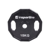 inSPORTline Pogumovaný kotouč  Ruberton 15 kg 30 mm