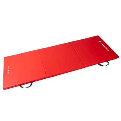 inSPORTline Skládací gymnastická žíněnka Trifold 180x60x3 cm červená