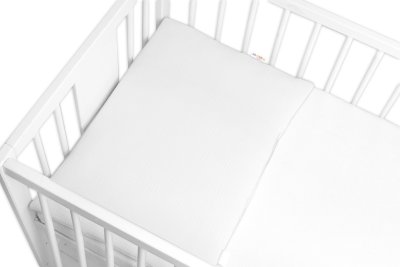 Baby Nellys Mušelínový polštářek s výplní 40 x 60 cm,  Maxi, bílý