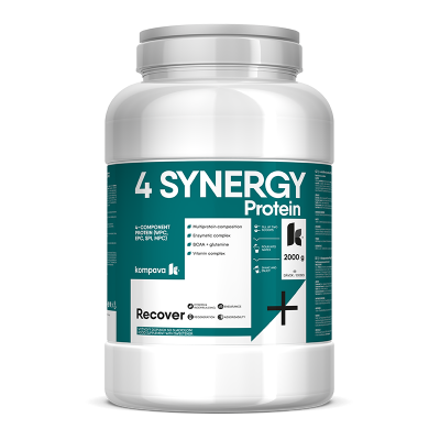 KOMPAVA VÍCESLOŽKOVÝ NOČNÍ PROTEIN 4 SYNERGY Protein karamel 2000g/66 porcí