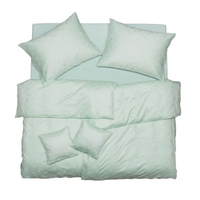 SCANquilt povlečení EXCLUSIVE TENCEL PLUS peříčka eukalyptová 140 x 200/70 x 90 cm