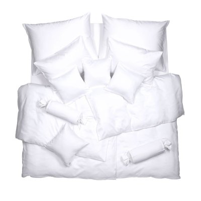 SCANquilt povlečení SATÉN TENCEL PLUS bílá 140 x 200/70 x 90 cm