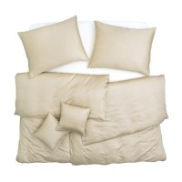 SCANquilt povlečení SATÉN PLUS béžová 140 x 200/70 x 90 cm