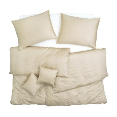 SCANquilt povlečení SATÉN PLUS béžová 140 x 200/70 x 90 cm