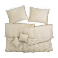 SCANquilt povlečení SATÉN TENCEL PLUS béžová 140 x 200/70 x 90 cm