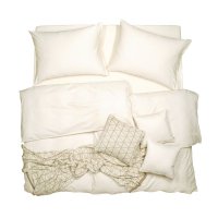 SCANquilt povlečení SATÉN PLUS smetanová 140 x 200/70 x 90 cm