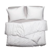 SCANquilt povlečení SATÉN PLUS bílá 140 x 200/70 x 90 cm