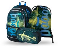 Baagl 3 SET Core Fotbalový hráč: batoh, penál, sáček