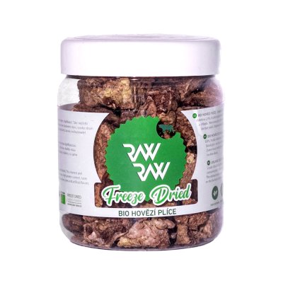 Raw Raw Mrazem sušené BIO hovězí plíce pamlsky pro psy 50 g