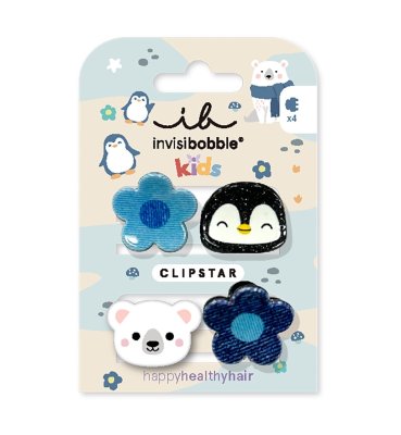 Invisibobble Clipstar Kids Polar World skřipeček do vlasů 4 ks
