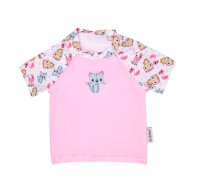 Bobánek Dětské UV tričko do vody 1–⁠⁠⁠⁠⁠⁠2 roky 1 ks růžová zvířátka