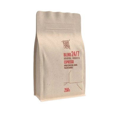 CrossCafe Pražírna Blend 24/7 70% Arabica 30% Robusta zrnková káva 250 g