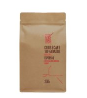 CrossCafe Pražírna 100% Brazil 100% Arabica zrnková káva 250 g
