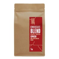 CrossCafe Pražírna Blend 70% Arabica 30% Robusta zrnková káva 1000 g