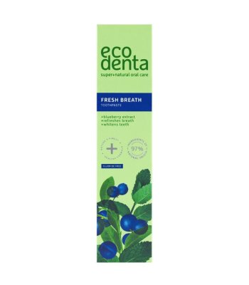 ECODENTA Zubní pasta Svěží dech s extraktem z borůvek 100 ml