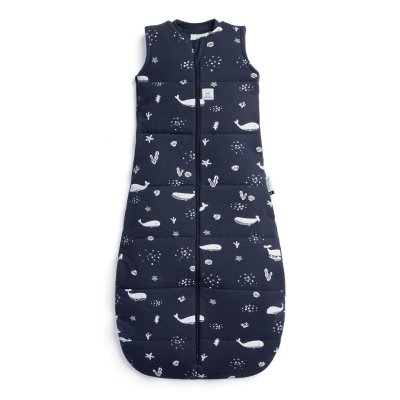 Ergopouch Vak na spaní organická bavlna Jersey Whale 3-12 m, 6-10 kg, 2,5 tog