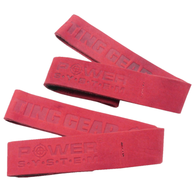 Power System Posilovací kožené trhačky PS 3320 - červené