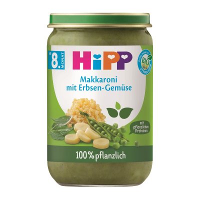 Hipp BIO Makaróny se zeleninou, hráškem a hráškovým proteinem 220 g