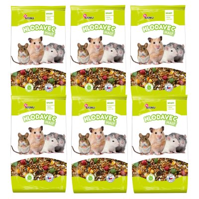 Akinu Kompletní menu krmivo pro malé hlodavce 6 x 1 kg