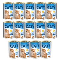 Akinu CATY Drůbeží kousky v omáčce konzerva pro kočky 14 x 415 g